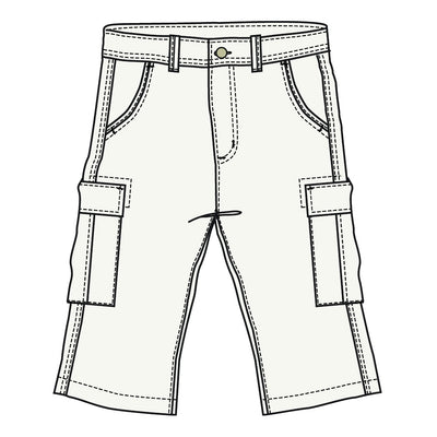 Finesmekker Dylano cargo capri short - X-size Shorts 091 KIT