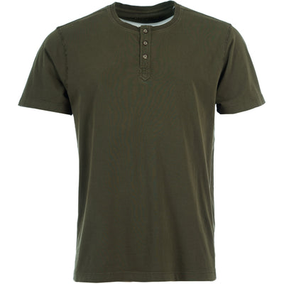 Finesmekker Faro grandad T-shirt - X-size T-shirts 007 Olive