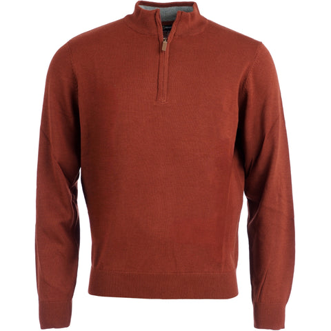 Finesmekker HAROON - 1/3 Zip Knit Knit 026 RUST