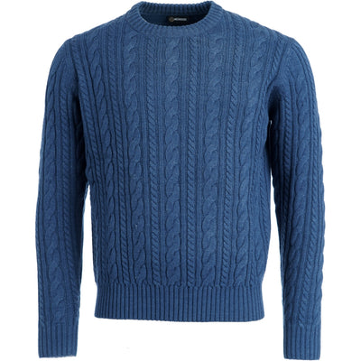 Finesmekker Hawaii cable knit Knit 055 DENIM BLUE
