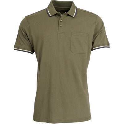 Roberto Jeans Nabil polo - X-size Polo 173 Light OLIVE melange