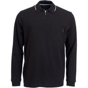 Roberto Jeans Navaro polo shirt m. lange ærmer - x-size Polo 099 BLACK