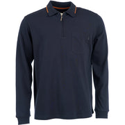 Roberto Jeans Navaro polo shirt m. lange ærmer - x-size Polo 058 NAVY