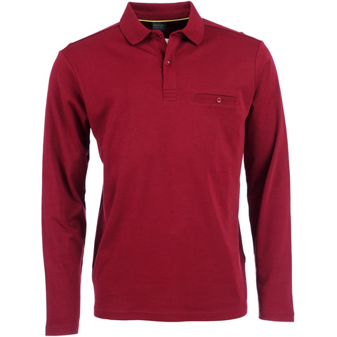 Roberto Jeans Nester polo shirt m. lange ærmer Polo 048 BORDEAUX