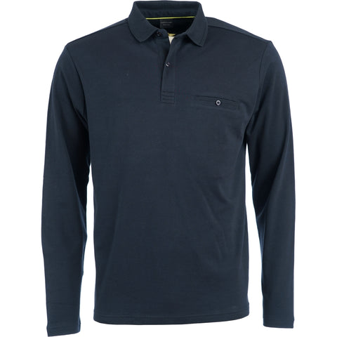 Roberto Jeans Nester polo shirt m. lange ærmer - x-size Polo 059 DARK NAVY