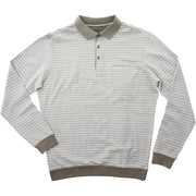 Roberto Jeans Nisan polo shirt m. lange ærmer og rib Polo 476 OLIVE