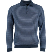 Roberto Jeans Nisan polo shirt m. lange ærmer og rib Polo 458 NAVY