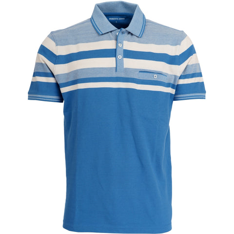 Roberto Jeans Norrie polo - X-size Polo 464 DAPHNE BLUE