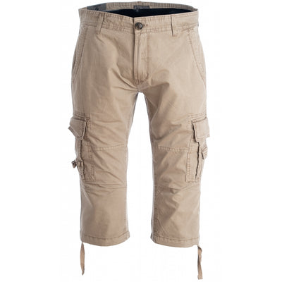 Finesmekker Odil cargo capri - X-size Shorts 001 Sand