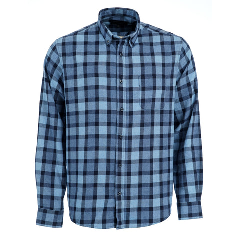 Roberto Jeans Serian flannel shirt - X-size Shirts 258 NAVY/BLUE