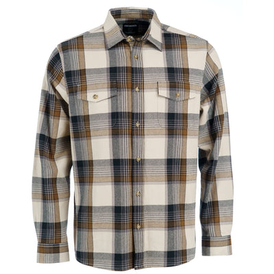 Finesmekker Tolde flannel shirt Shirts 229 SAND/BLACK