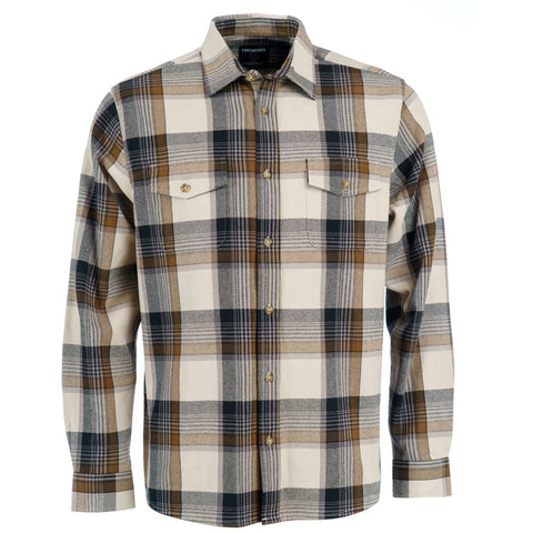 Finesmekker Tolde flannel shirt Shirts 229 SAND/BLACK