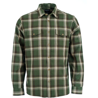 Finesmekker Tolde flannel shirt Shirts 275 GREEN/OLIVE