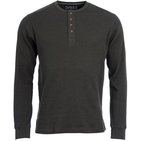 Roberto Jeans Naal T-shirt m/lange ærmer T-shirts 107 Olive melange